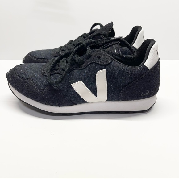 Veja Shoes - Veja Rio Branco Flannel Sneakers White Black